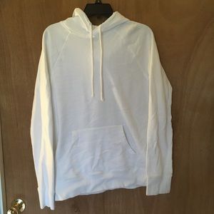Men’s M Goodfellow white hooded sweatshirt, barely worn